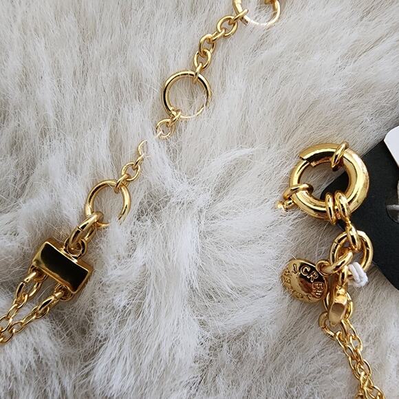 NEW J. Crew Layered Fresh Water Pearl Necklace Gold Chain - Picture 7 of 10